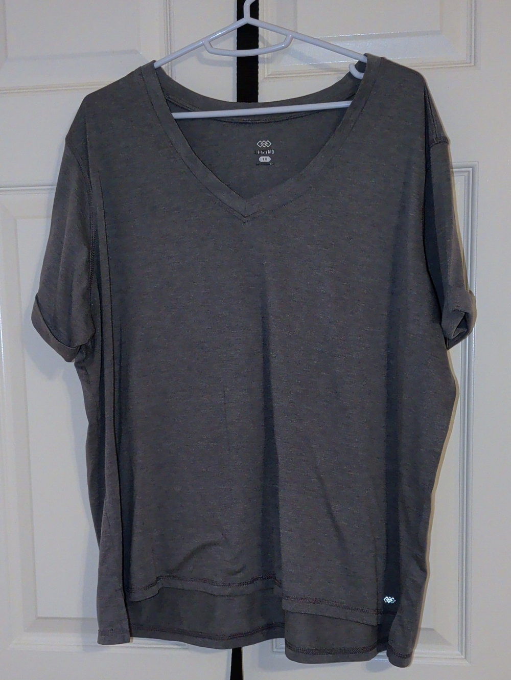 Everyday V-Neck Short Sleeve Tee - Gray